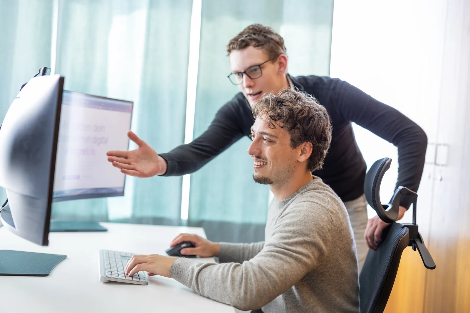 Gemeinsame Abstimmung am Bildschirm bei Gradient Labs