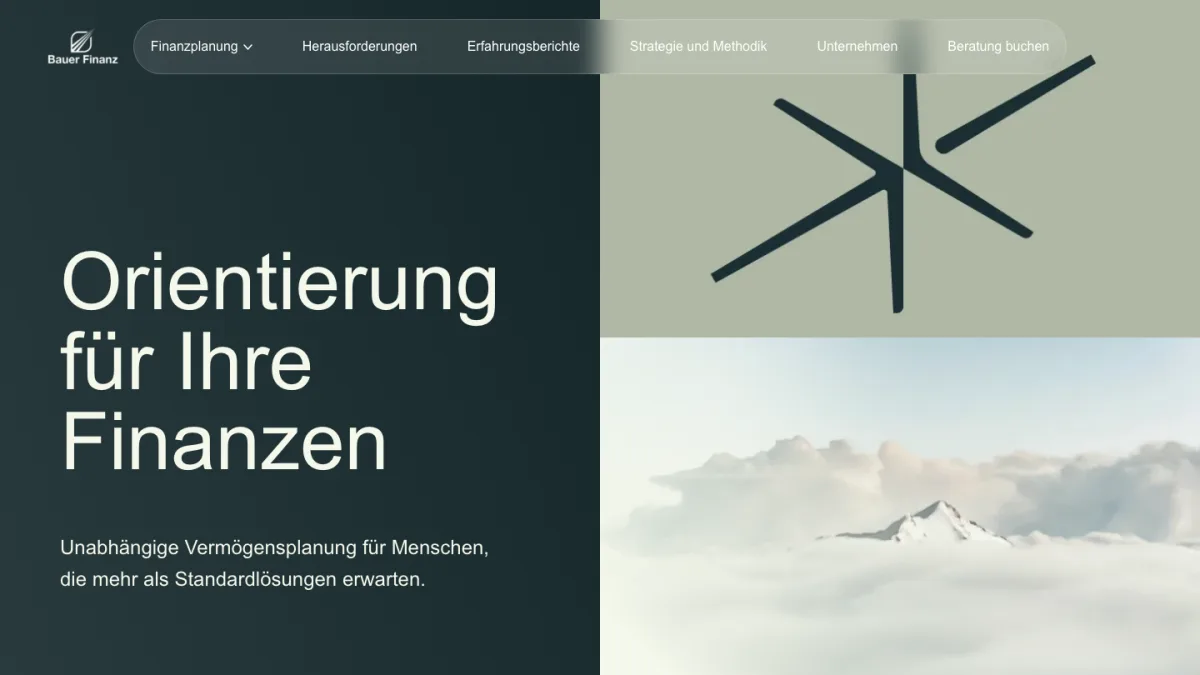 Startseite von Bauer Finanz Reutlingen